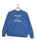 Champion REVERSE WEAVE（チャンピオン リバース ウィーブ）の古着「Yoko Ono PEACE is POWER スウェット」｜ブルー