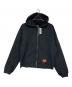 EMPORIUM（エンポリウム）の古着「LABEL POCKET ZIP HOOD」｜FADED BLACK
