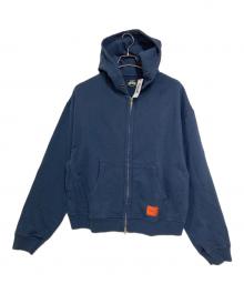 EMPORIUM（エンポリウム）の古着「LABEL POCKET ZIP HOOD」｜FADED NAVY