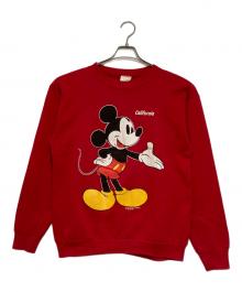 TULTEX×DISNEY（タルテックス×ディズニー）の古着「両面キャラクタープリントスウェット」｜レッド