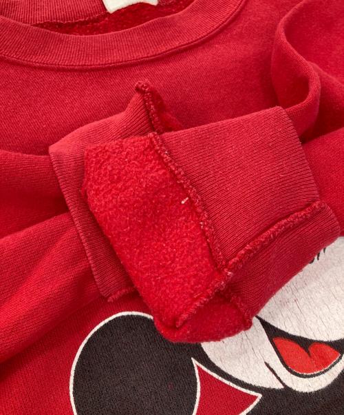 TULTEX（タルテックス）TULTEX (タルテックス) DISNEY (ディズニー) 両面キャラクタープリントスウェット レッド サイズ:Ｌの古着・服飾アイテム