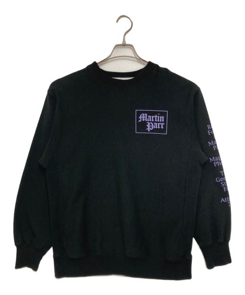 MARTIN PARR（マーティン パー）MARTIN PARR (マーティン パー) BAL (バル) ESTNATION (エストネーション) 別注 プリントスウェット ブラック サイズ:Mの古着・服飾アイテム