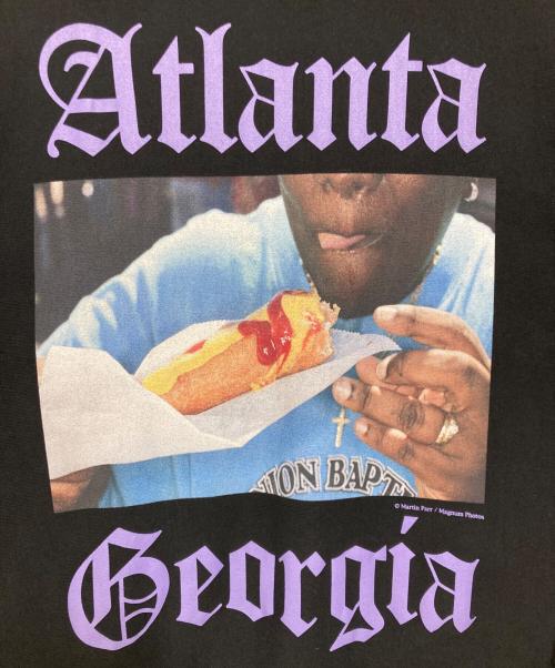 MARTIN PARR（マーティン パー）MARTIN PARR (マーティン パー) BAL (バル) ESTNATION (エストネーション) 別注 プリントスウェット ブラック サイズ:Mの古着・服飾アイテム