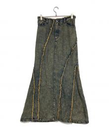 MAISON SPECIAL（メゾンスペシャル）の古着「Cellulose Denim Maxi Skirt」｜ブルー