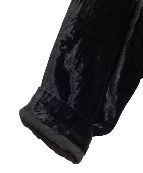 crinkle crinkle crinkle（クリンクル クリンクル クリンクル）crinkle crinkle crinkle (クリンクル クリンクル クリンクル) エンブロイダリーベルベットジャケット ブラック サイズ:Freeの古着・服飾アイテム