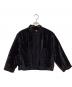 crinkle crinkle crinkle（クリンクル クリンクル クリンクル）の古着「エンブロイダリーベルベットジャケット」｜ブラック
