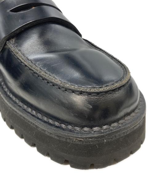 REGAL（リーガル）REGAL (リーガル) LEINWANDE (ラインヴァンド) レザーミュールローファー ブラック サイズ:Ｌの古着・服飾アイテム