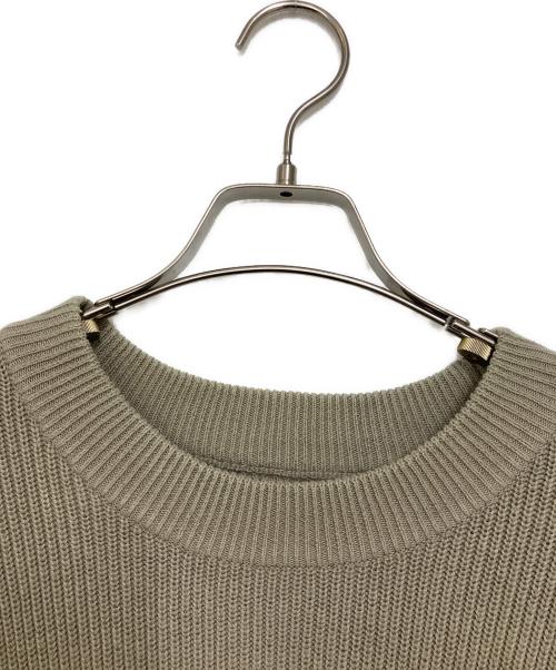 stussy（ステューシー）stussy (ステューシー) リブチェッカーニット ベージュ サイズ:Ｓの古着・服飾アイテム