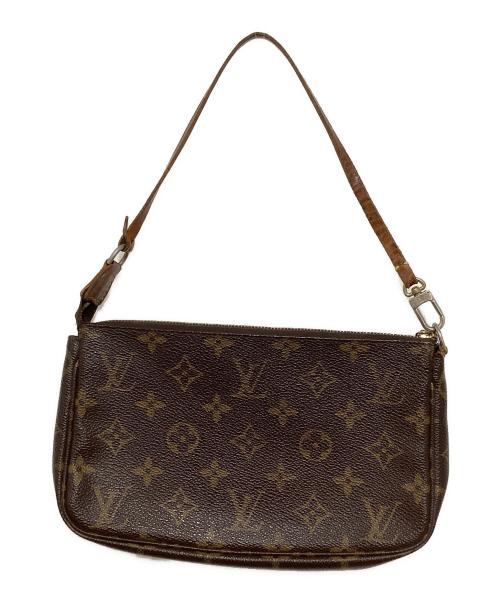 LOUIS VUITTON（ルイ ヴィトン）LOUIS VUITTON (ルイ ヴィトン) ハンドポーチ ブラウンの古着・服飾アイテム