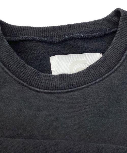 gadid anoniem（ガディッド アノニム）gadid anoniem (ガディッド アノニム) クルーネックスウェット ブラック サイズ:Freeの古着・服飾アイテム