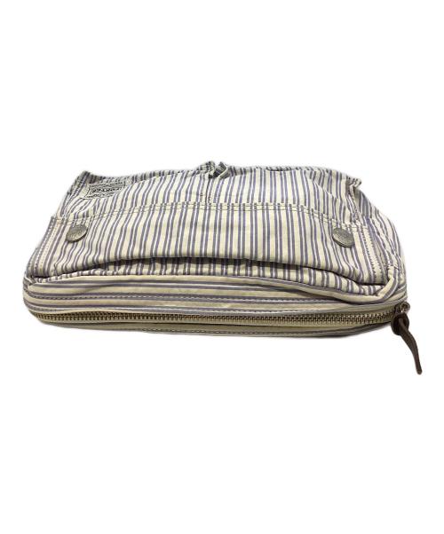 PORTER（ポーター）PORTER (ポーター) ストライプウエストバッグ ブルー×ホワイトの古着・服飾アイテム