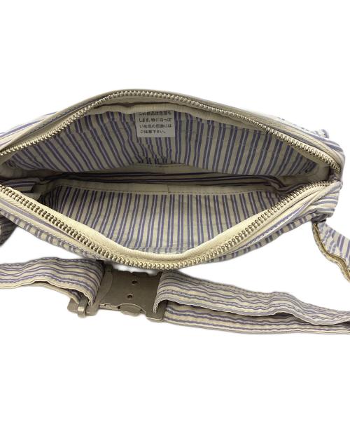 PORTER（ポーター）PORTER (ポーター) ストライプウエストバッグ ブルー×ホワイトの古着・服飾アイテム