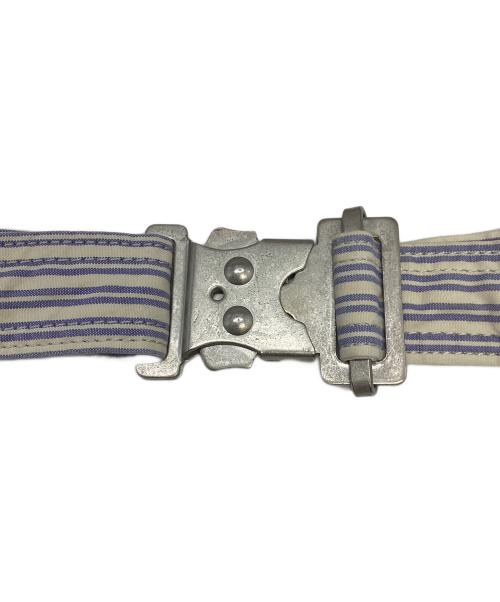 PORTER（ポーター）PORTER (ポーター) ストライプウエストバッグ ブルー×ホワイトの古着・服飾アイテム