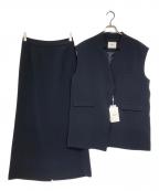 Ameriアメリ）の古着「オトナラップベストセットアップ」｜ネイビー
