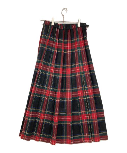 O'NEIL OF DUBLIN（オニールオブダブリン）O'NEIL OF DUBLIN (オニールオブダブリン) 2カラーコンビキルトチェックスカート ブラック×レッド サイズ:36の古着・服飾アイテム