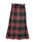 O'NEIL OF DUBLIN（オニールオブダブリン）の古着「2カラーコンビキルトチェックスカート」｜ブラック×レッド