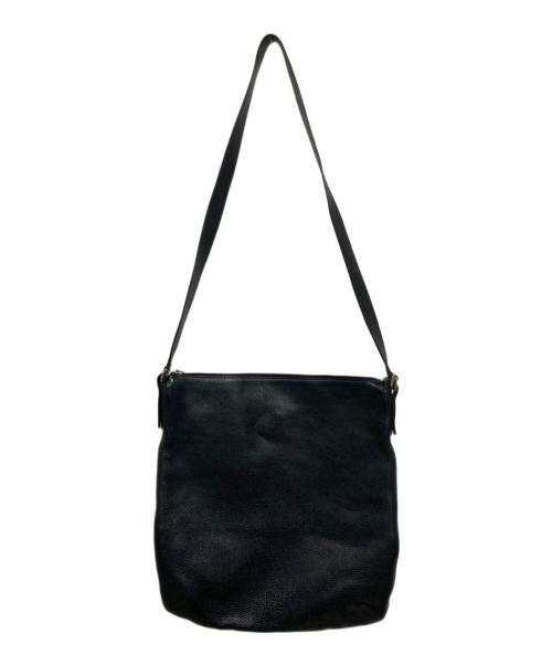 HIROFU（ヒロフ）HIROFU (ヒロフ) レザーショルダーバッグ ネイビーの古着・服飾アイテム