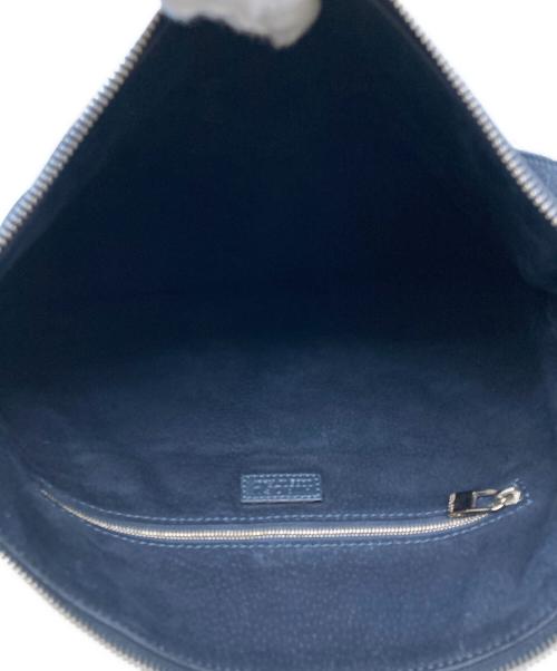 HIROFU（ヒロフ）HIROFU (ヒロフ) レザーショルダーバッグ ネイビーの古着・服飾アイテム