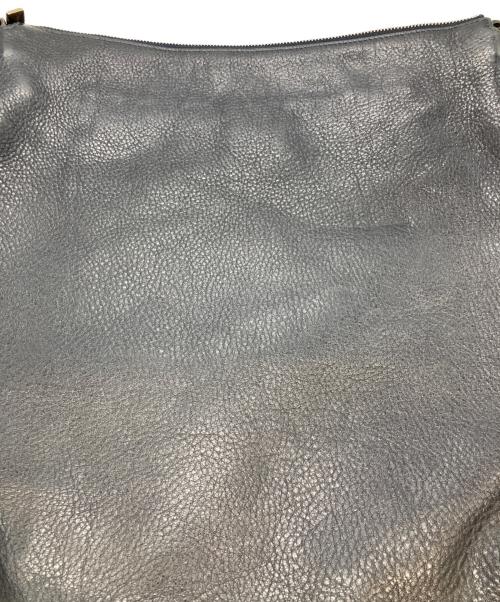 HIROFU（ヒロフ）HIROFU (ヒロフ) レザーショルダーバッグ ネイビーの古着・服飾アイテム