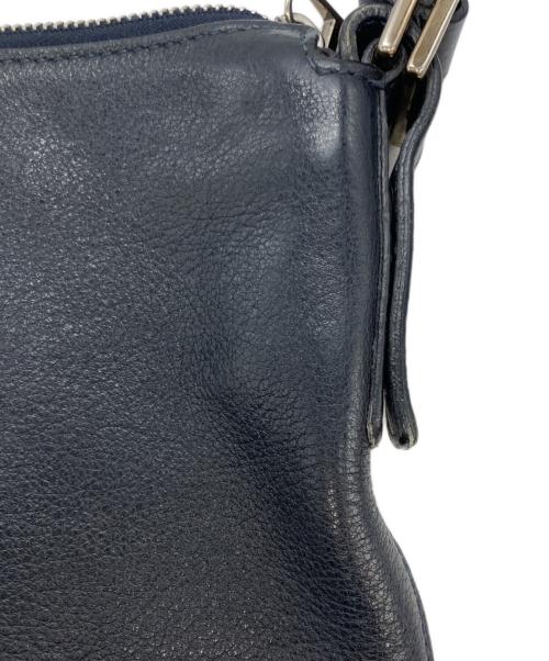 HIROFU（ヒロフ）HIROFU (ヒロフ) レザーショルダーバッグ ネイビーの古着・服飾アイテム