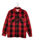 H.R.MARKETハリウッドランチマーケッド）の古着「バッファローチェック CPOジャケット」｜レッド×ブラック