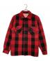 H.R.MARKET（ハリウッドランチマーケッド）の古着「バッファローチェック CPOジャケット」｜レッド×ブラック