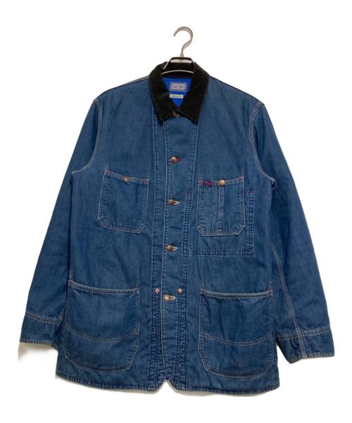 BLUE BLUE（ブルーブルー）BLUE BLUE (ブルーブルー) 裏キルティングデニムカバーオール/デニムジャケット インディゴ サイズ:3の古着・服飾アイテム