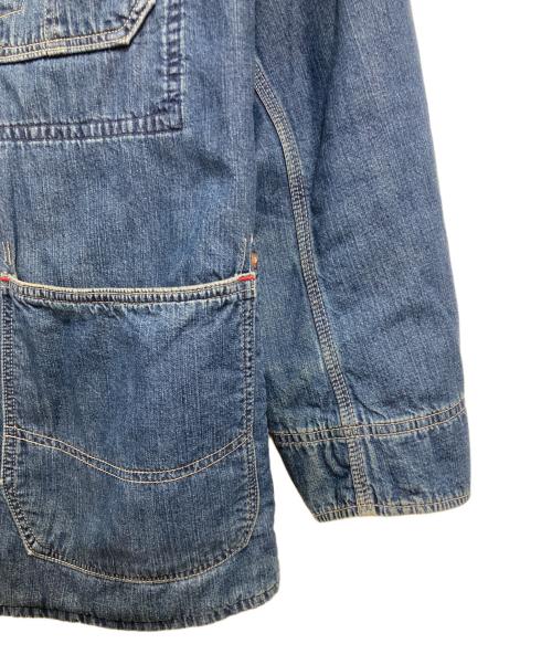 BLUE BLUE（ブルーブルー）BLUE BLUE (ブルーブルー) 裏キルティングデニムカバーオール/デニムジャケット インディゴ サイズ:3の古着・服飾アイテム