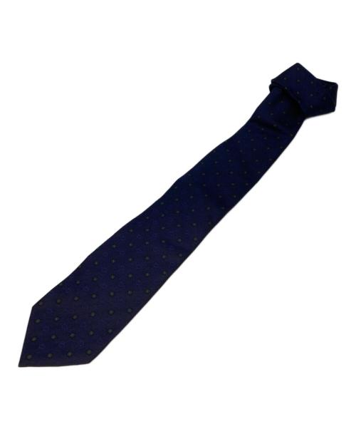 GUCCI（グッチ）GUCCI (グッチ) GG×フラワー ネクタイ ネイビー サイズ:表記無しの古着・服飾アイテム