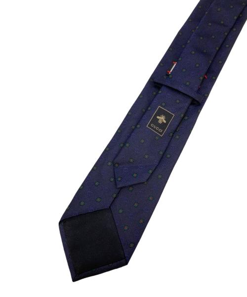 GUCCI（グッチ）GUCCI (グッチ) GG×フラワー ネクタイ ネイビー サイズ:表記無しの古着・服飾アイテム