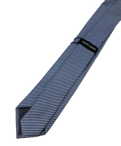 GIORGIO ARMANI（ジョルジョアルマーニ）GIORGIO ARMANI (ジョルジョアルマーニ) スタライプビジネスタイ ブルー サイズ:表記無しの古着・服飾アイテム