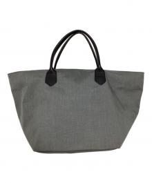 Herve Chapelier（エルベシャプリエ）の古着「ナイロン舟型トートバッグ」｜グレー