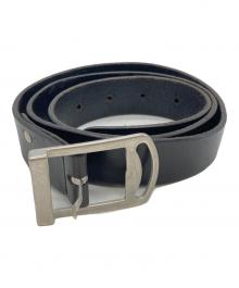 Maison Margiela 11×VERA PELLE（メゾンマルジェラ 11×ベラペレ）の古着「レザーベルト」｜ブラック