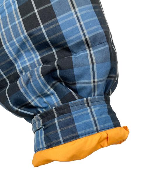 SUPREME（シュプリーム）SUPREME (シュプリーム) レザーカラーパフィージャケット ネイビー×ブラック サイズ:Ｓの古着・服飾アイテム