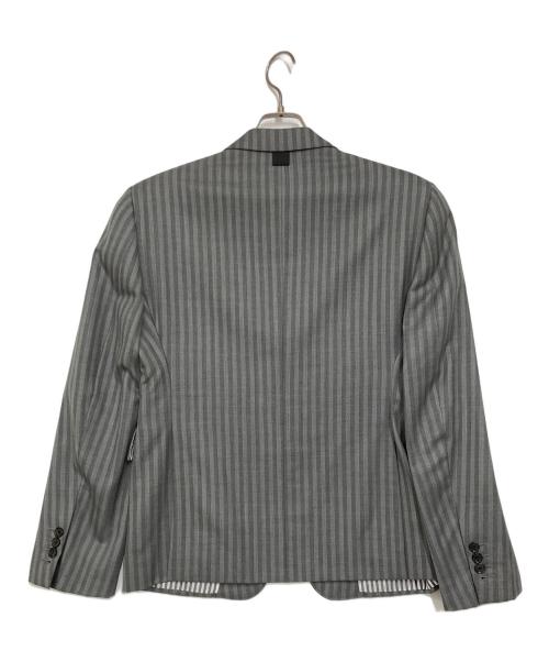 Thom Browne（トムブラウン）Thom Browne (トムブラウン) ストライプセットアップスーツ グレー サイズ:48の古着・服飾アイテム