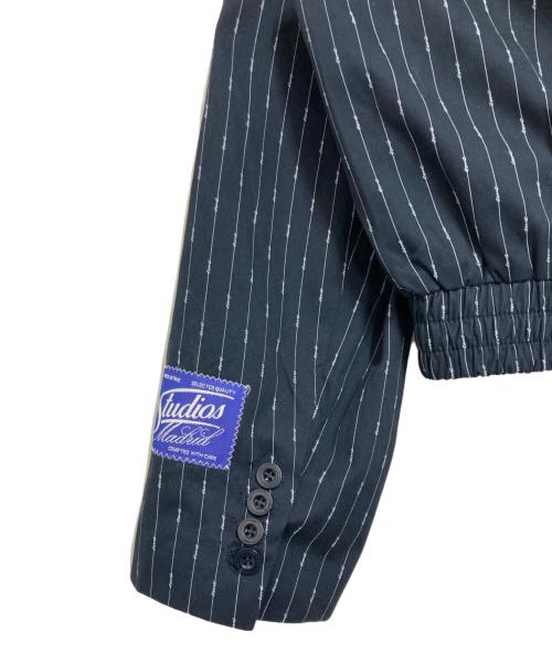 EMESTUDIOS（-）EMESTUDIOS (-) シフトネイビーボンバーブレザー ネイビー×ホワイト サイズ:XSの古着・服飾アイテム