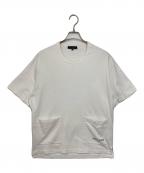 COMME des GARCONS HOMMEコムデギャルソン オム）の古着「綿度詰天竺ポケットTシャツ」｜ホワイト