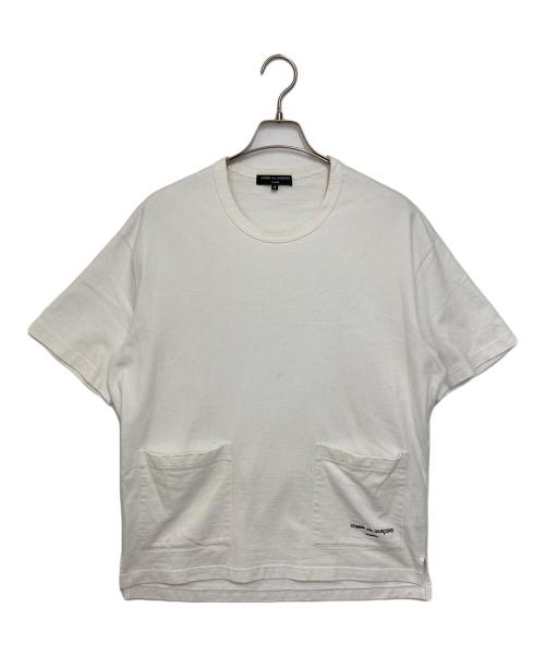 COMME des GARCONS HOMME（コムデギャルソン オム）COMME des GARCONS HOMME (コムデギャルソン オム) 綿度詰天竺ポケットTシャツ ホワイト サイズ:Ｓの古着・服飾アイテム
