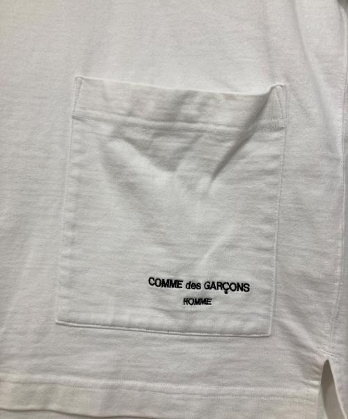 COMME des GARCONS HOMME（コムデギャルソン オム）COMME des GARCONS HOMME (コムデギャルソン オム) 綿度詰天竺ポケットTシャツ ホワイト サイズ:Ｓの古着・服飾アイテム