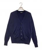 UNDERCOVERアンダーカバー）の古着「片脇2連ジップカーディガン」｜ネイビー