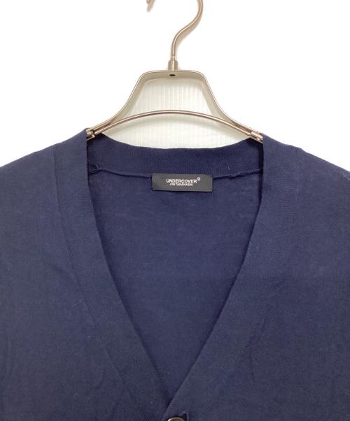 UNDERCOVER（アンダーカバー）UNDERCOVER (アンダーカバー) 片脇2連ジップカーディガン ネイビー サイズ:3の古着・服飾アイテム
