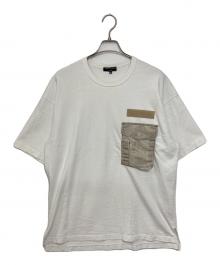 COMME des GARCONS HOMME（コムデギャルソン オム）の古着「製品加工ポケット付き クルーネック シャツ」｜ホワイト