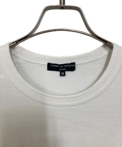 COMME des GARCONS HOMME（コムデギャルソン オム）COMME des GARCONS HOMME (コムデギャルソン オム) 製品加工ポケット付き クルーネック シャツ ホワイト サイズ:Mの古着・服飾アイテム