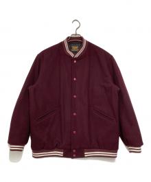 skookum×SHIPS any（スクーカム×シップスエニィ）の古着「別注バーシティジャケット」｜バーガンディー