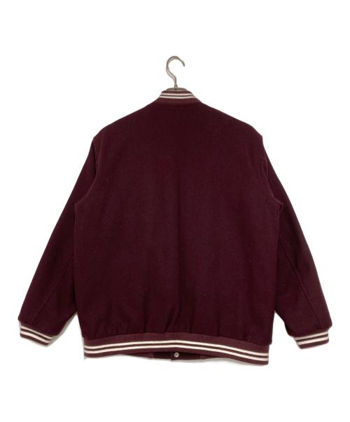 skookum（スクーカム）skookum (スクーカム) SHIPS any (シップスエニィ) 別注バーシティジャケット バーガンディー サイズ:Mの古着・服飾アイテム