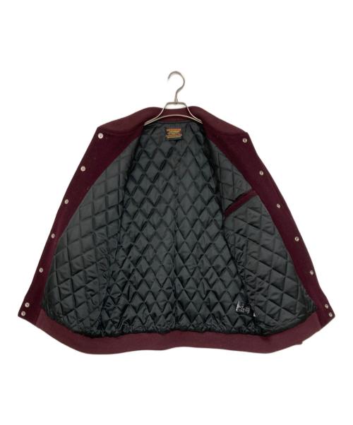 skookum（スクーカム）skookum (スクーカム) SHIPS any (シップスエニィ) 別注バーシティジャケット バーガンディー サイズ:Mの古着・服飾アイテム