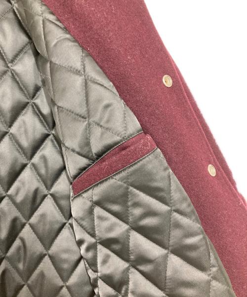 skookum（スクーカム）skookum (スクーカム) SHIPS any (シップスエニィ) 別注バーシティジャケット バーガンディー サイズ:Mの古着・服飾アイテム