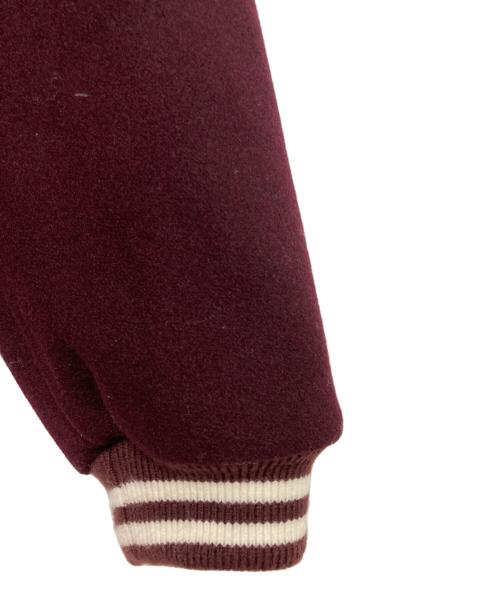 skookum（スクーカム）skookum (スクーカム) SHIPS any (シップスエニィ) 別注バーシティジャケット バーガンディー サイズ:Mの古着・服飾アイテム