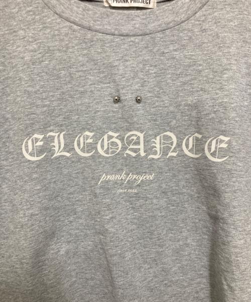 PRANK PROJECT（プランクプロジェクト）PRANK PROJECT (プランクプロジェクト) ボディピアスオーバーTシャツ グレー サイズ:Free 未使用品の古着・服飾アイテム