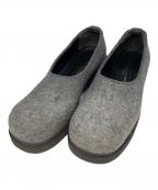tricot COMME des GARCONSトリココムデギャルソン）の古着「フェルトシューズ」｜グレー